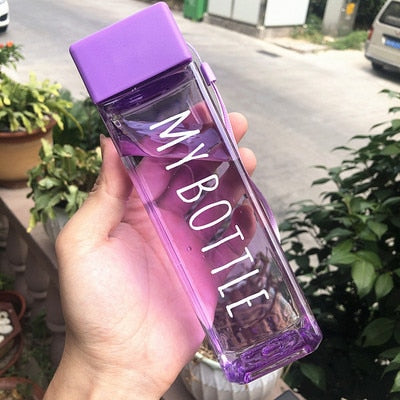 VIvolux | Transparente Quadratische Elegante Wasserflasche Thermos