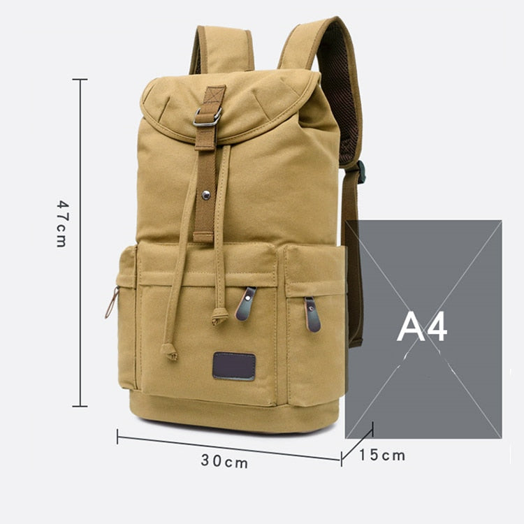 VIvolux | Große Kapazität Canvas Explorer Reise Rucksack
