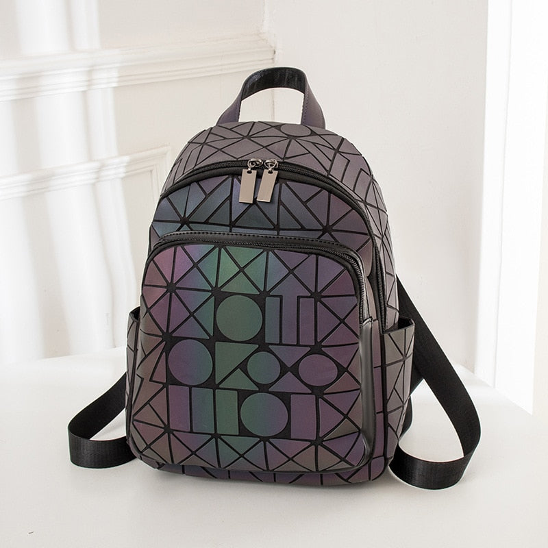 VIvolux | Rainbow Rise Luminous Holographischer Rucksack