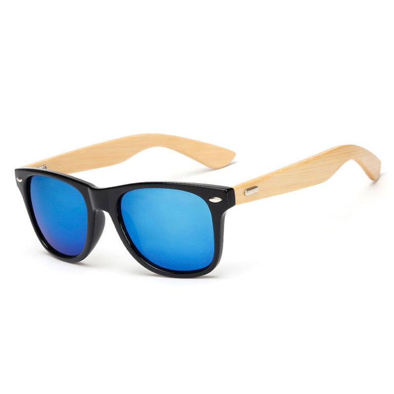 Brehn | Bamboo Retro Holz Sonnenbrille