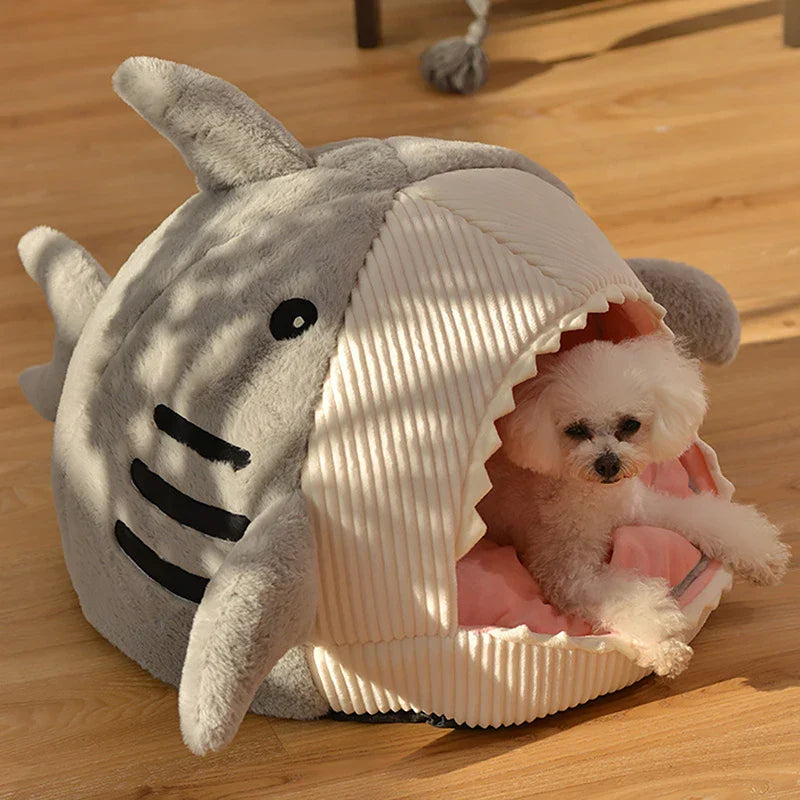 Brehn | Sleepy Shark Tragbares Warmes Haustierhaus