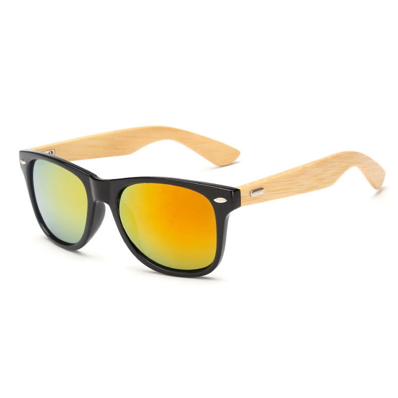 Brehn | Bamboo Retro Holz Sonnenbrille