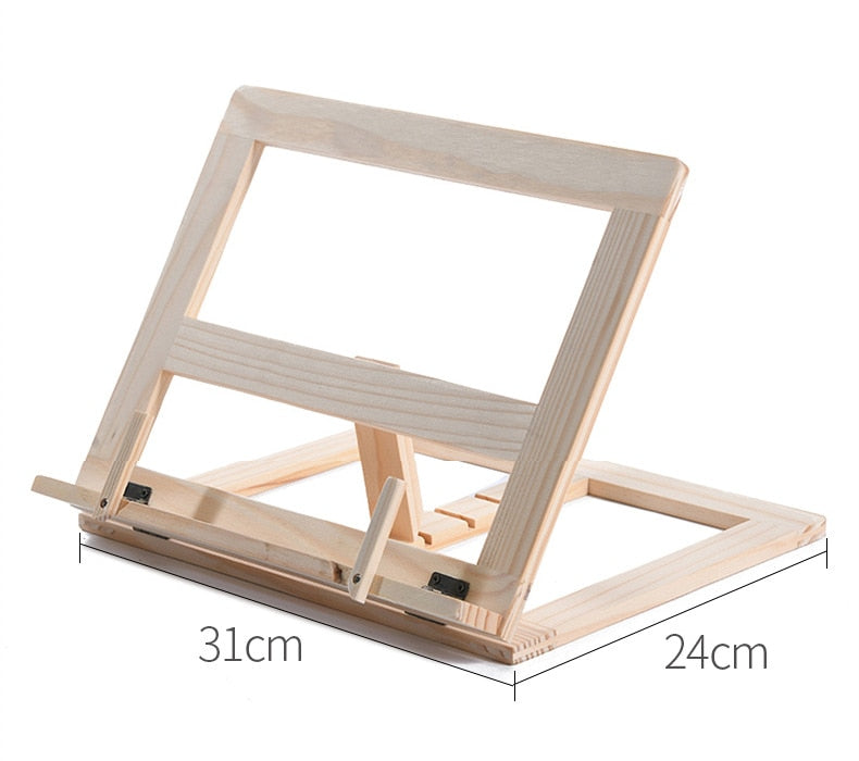 VIvolux | Kreativer Bücherwurm Holz Tablet-Ständer