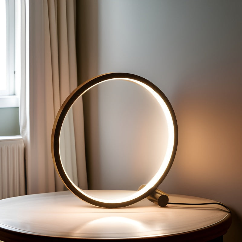 Minimalistische dimmbare Tischlampe - EclipseAura Lampe | Brehn