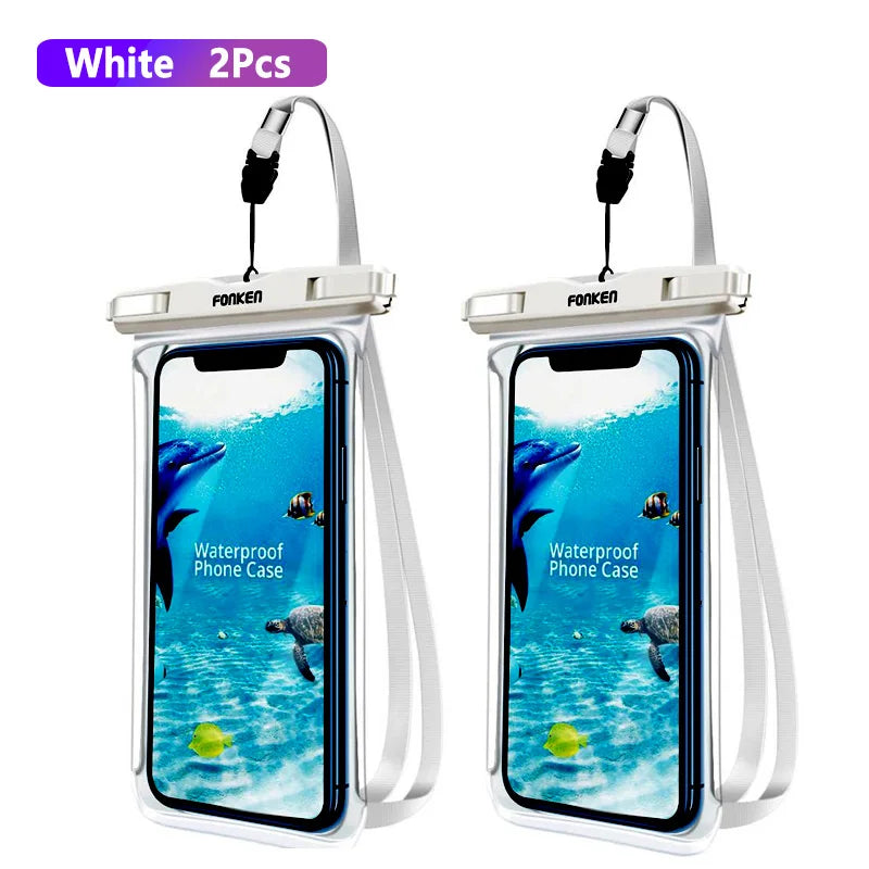 Brehn | Wasserdichte Smartphone-Hülle DryVault | Vollsicht-Design | Seitlich bedienbar | Mit Trageband