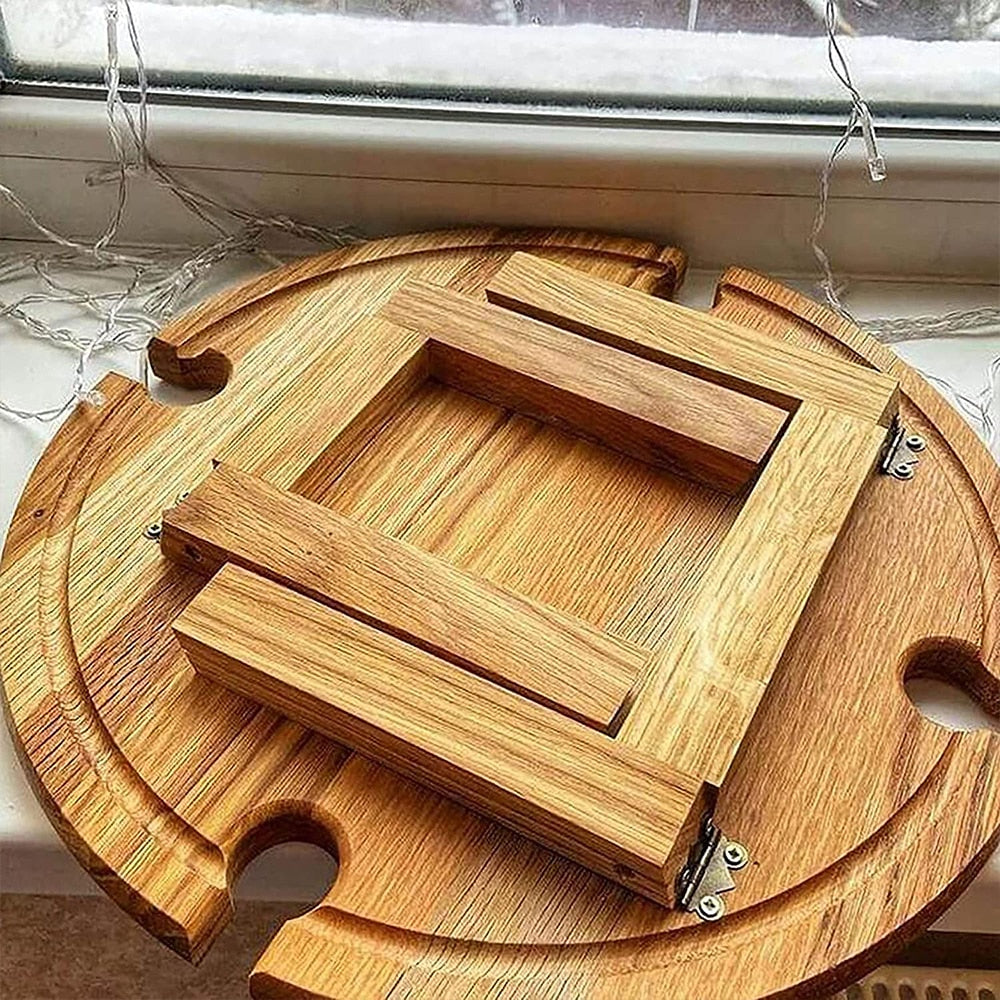 Brehn | GourmetElegance Brotzeitbrett Organizer | Raffinierter Organizer für Wurst und Käse mit Stil