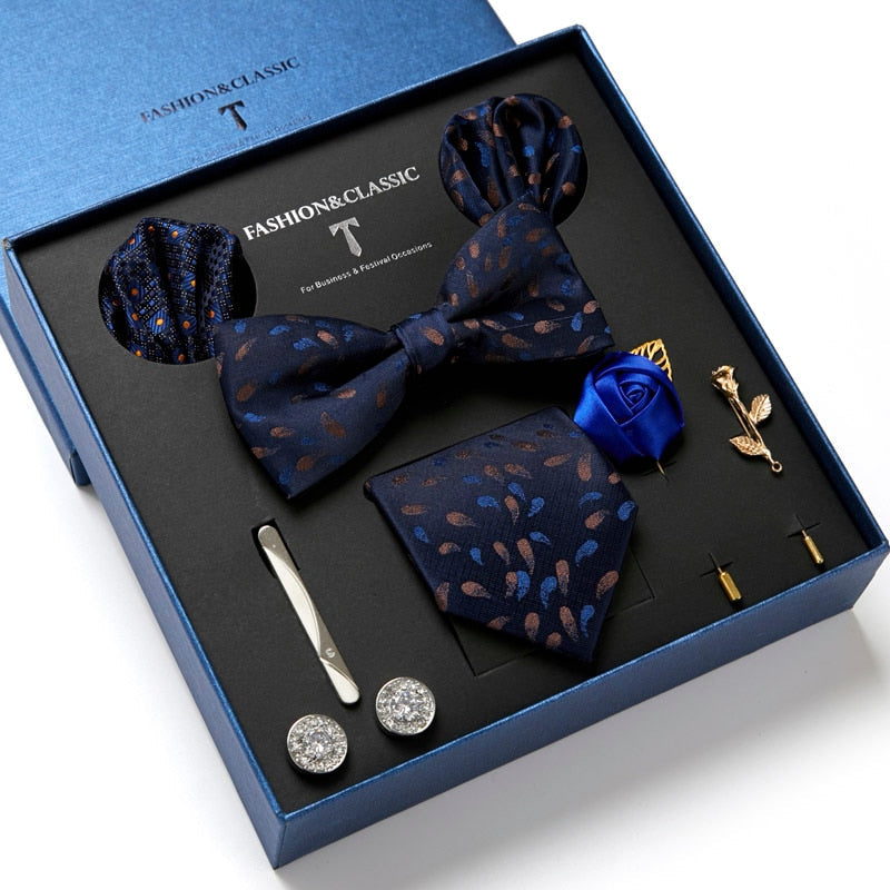 Brehn | Herren Krawatten Set Luxus Geschenkbox