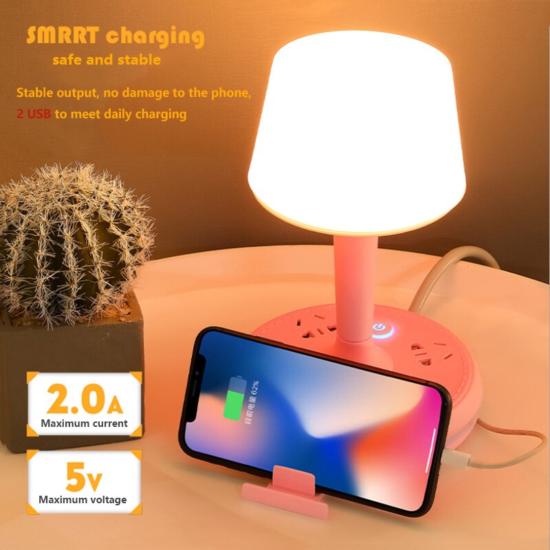 Multi Power Strip Phone Holder Tischlampe | Brehn