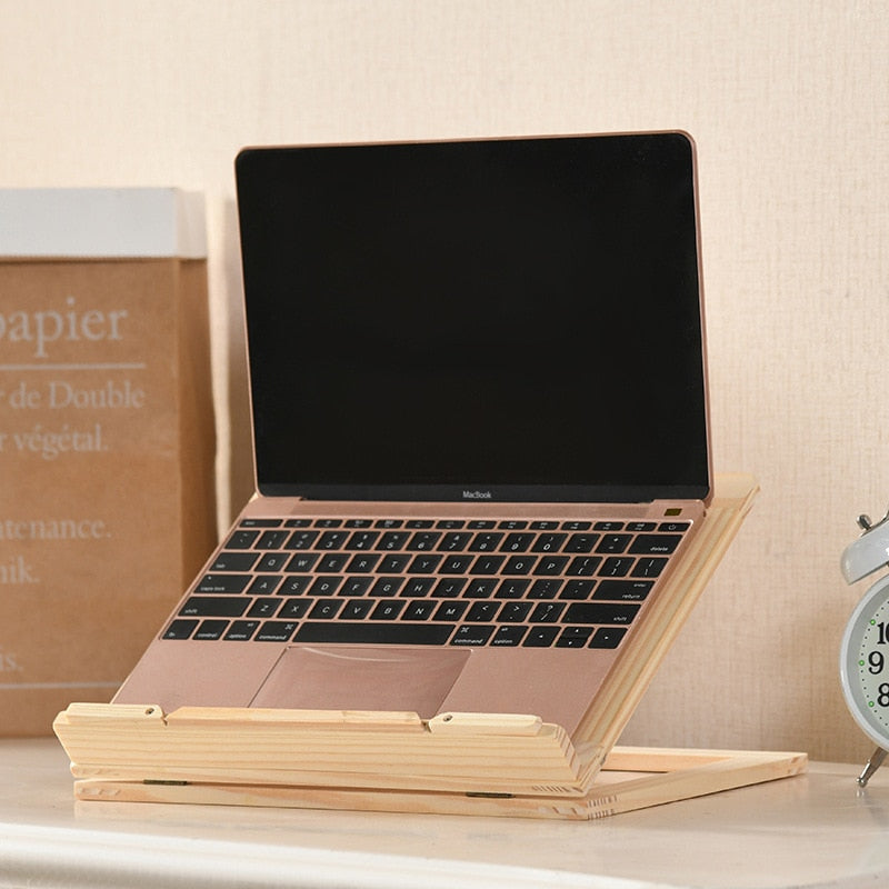 VIvolux | Kreativer Bücherwurm Holz Tablet-Ständer