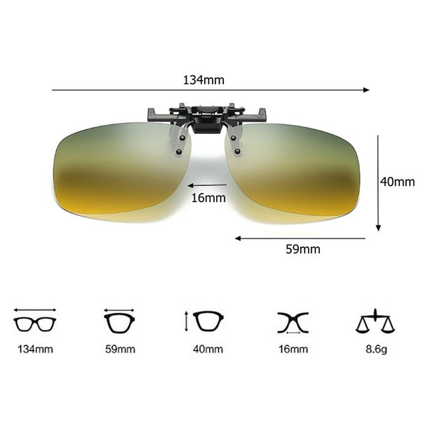 Brehn | Clip-on Fahren Sie sicher Auto-Brille