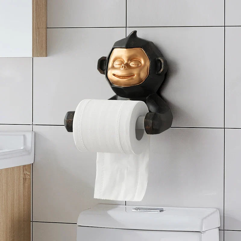 Brehn | Happy Monkey Harz Toilettenpapierhalter