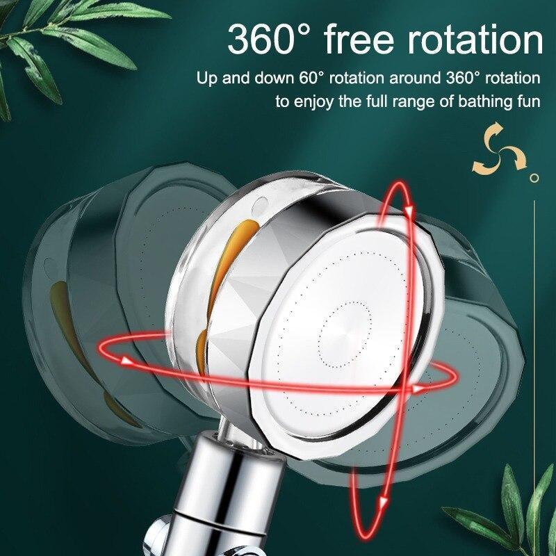 Brehn | Wassersparende 360° rotierende Hochdruckdusche