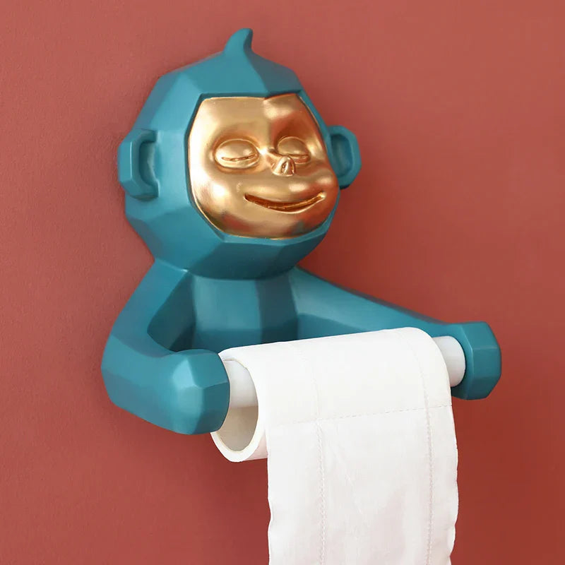 Brehn | Happy Monkey Harz Toilettenpapierhalter