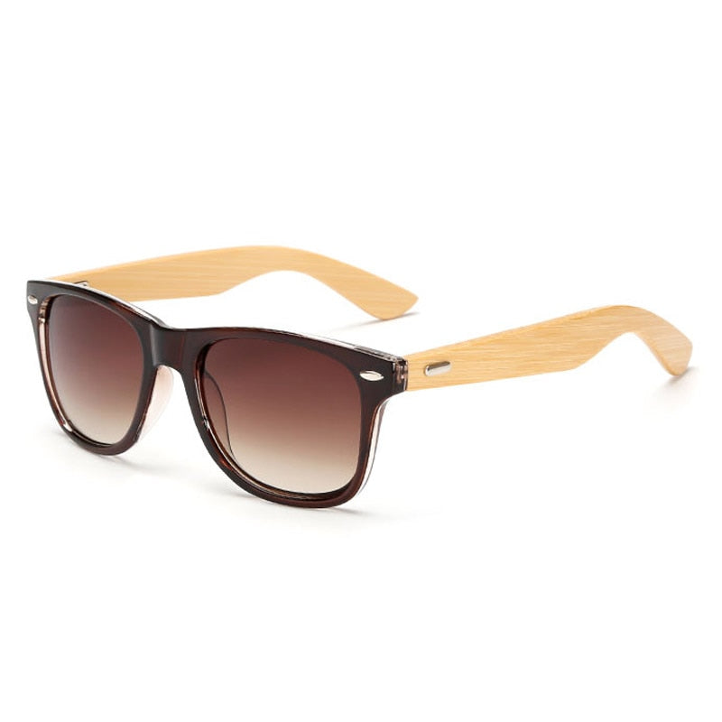 Brehn | Bamboo Retro Holz Sonnenbrille