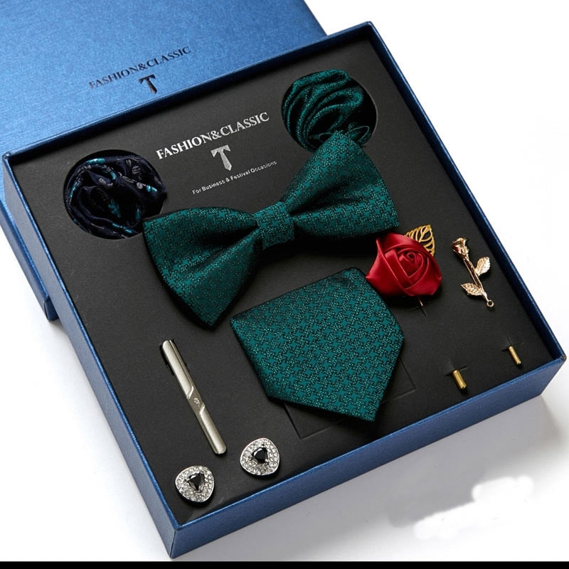 Brehn | Herren Krawatten Set Luxus Geschenkbox