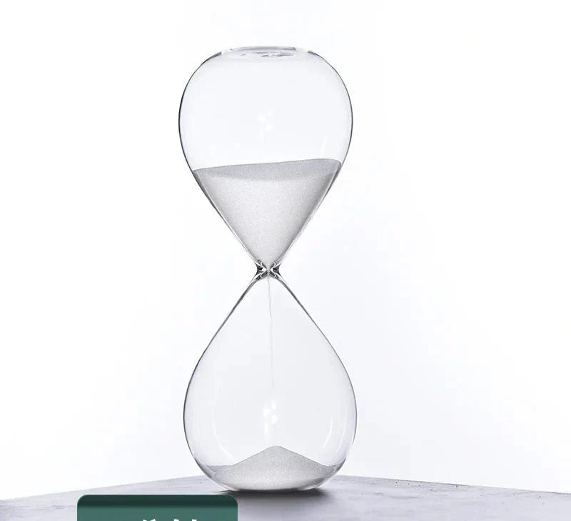 Brehn | Glas Sanduhr Timer | Stilvolle Dekoration mit 5/10/30/60 Minuten Zeitangabe