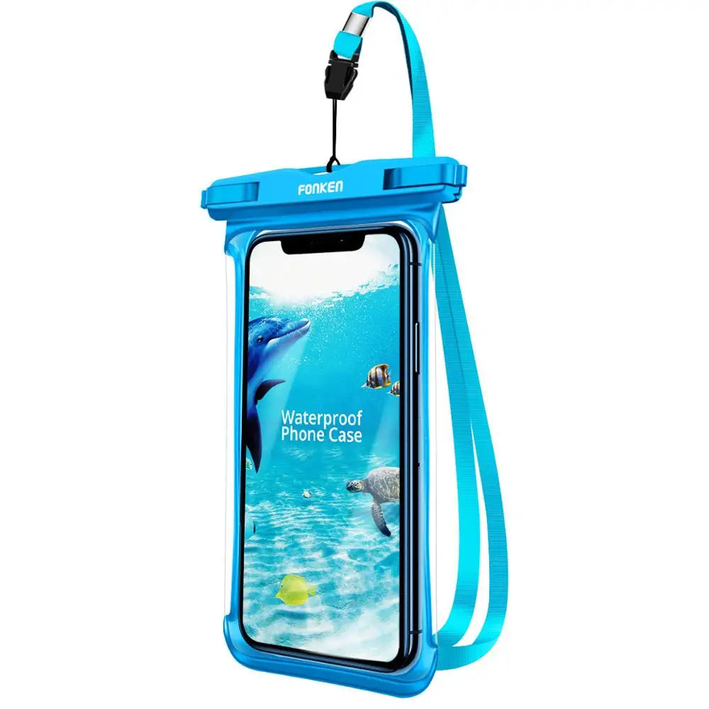 Brehn | Wasserdichte Smartphone-Hülle DryVault | Vollsicht-Design | Seitlich bedienbar | Mit Trageband