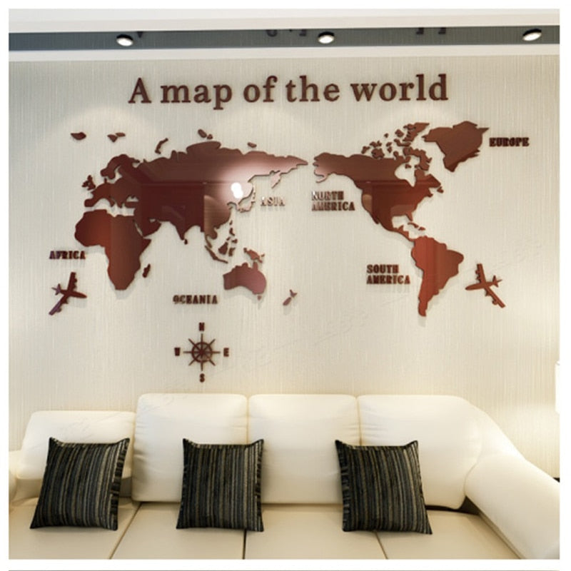 Globe Vision Weltkarte Aufkleber | Brehn