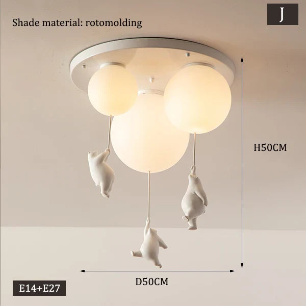 Hängende Bären Ballons Lampe | Brehn