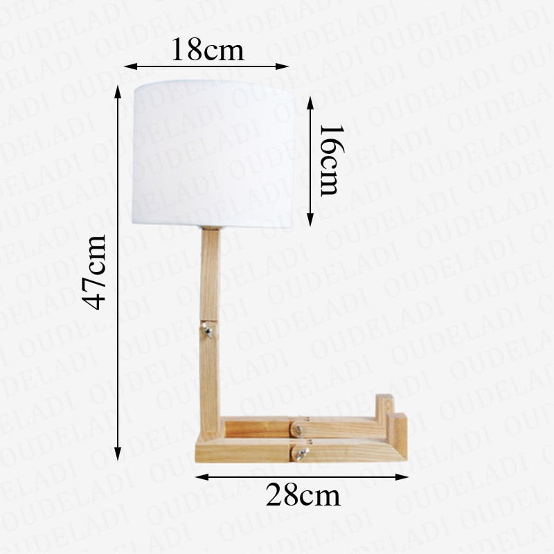 Thinker Holzroboter Moderne Nachttischlampe | Brehn