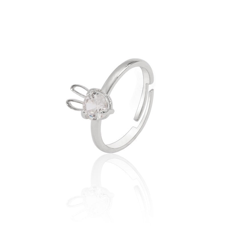 Brehn | Magischer Strahlender Hasen Charm Ring