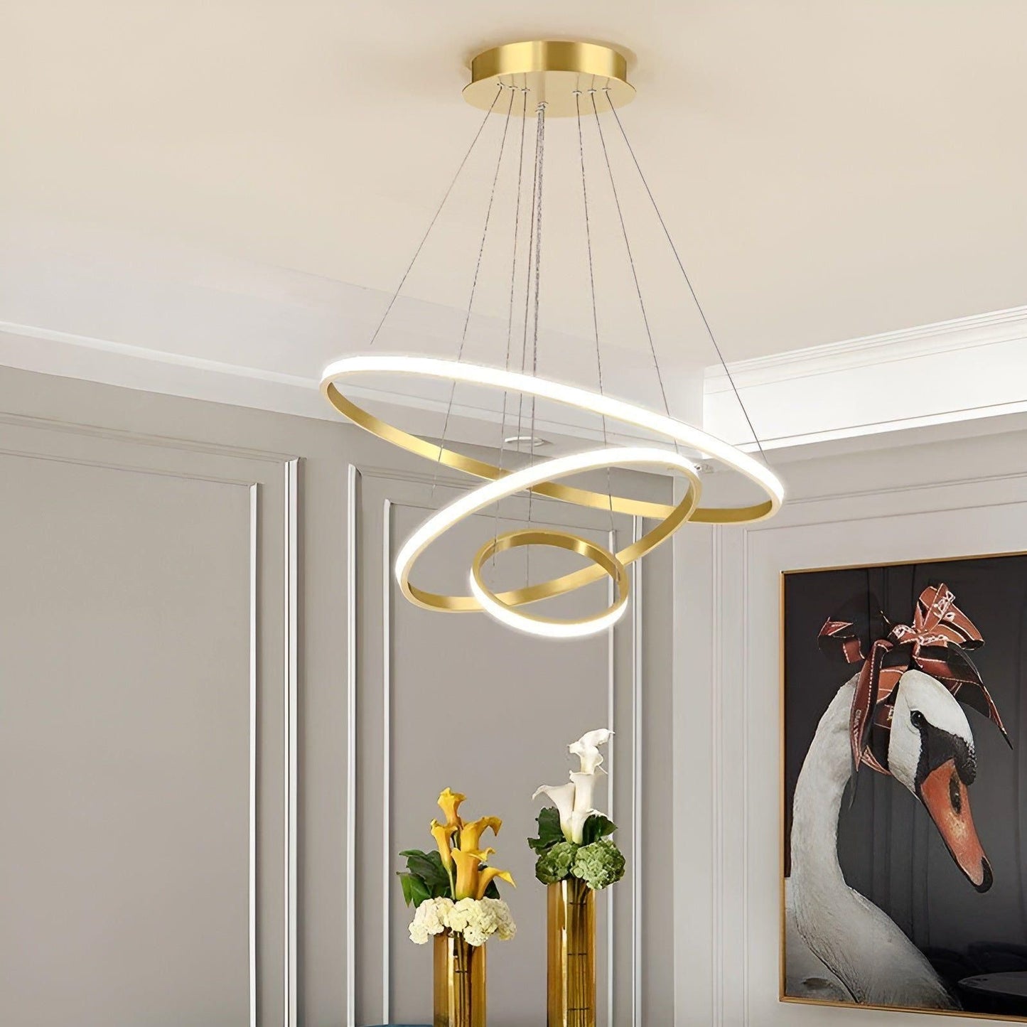 LED-Pendelleuchte mit Balldesign – Modern und Eleganz | Ideal für Wohnzimmer oder Esszimmer | Brehn