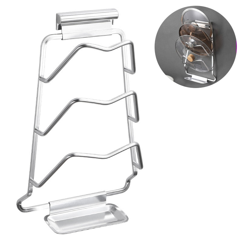 Brehn | Wandmontierter extremen Topfdeckelhalter Rack