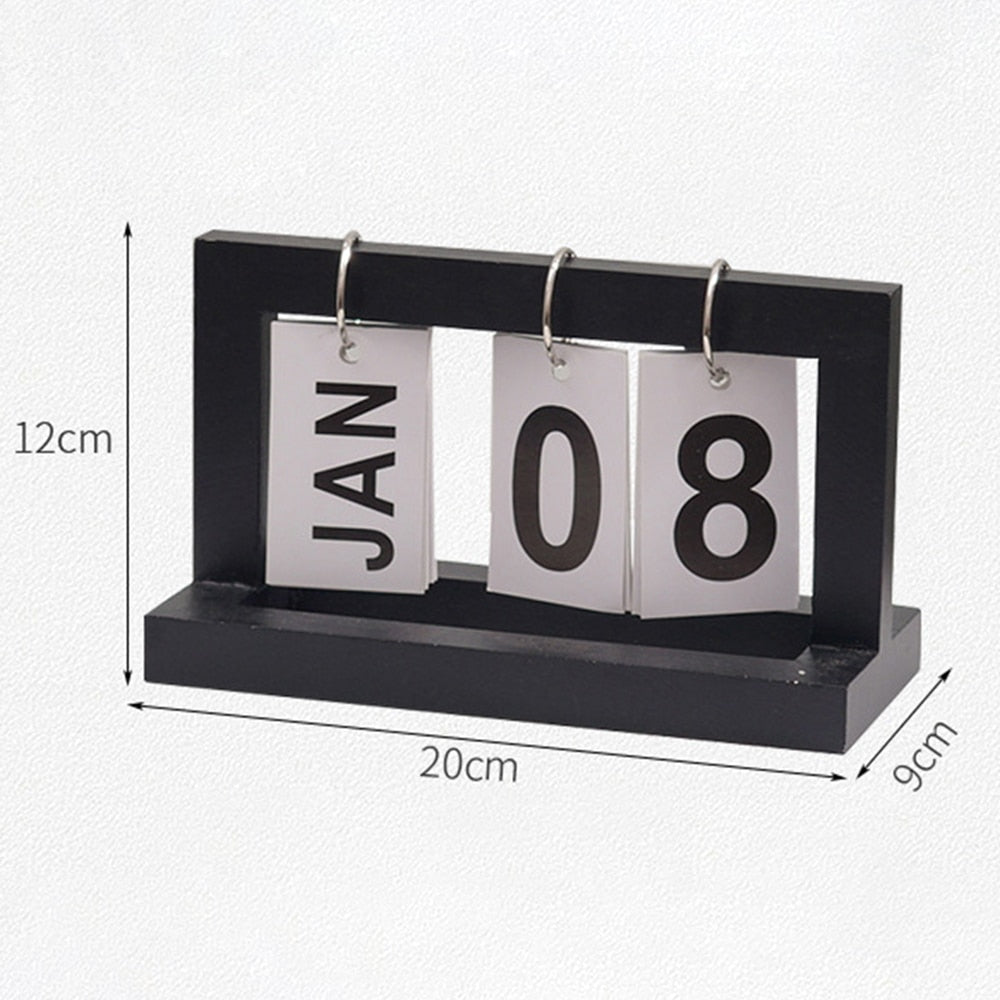 Holz Flip Desktop Tageskalender | Brehn