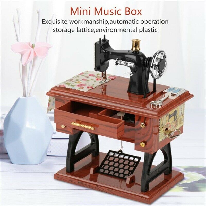 Mini Craft Retro Nähmaschine Dekor | Brehn
