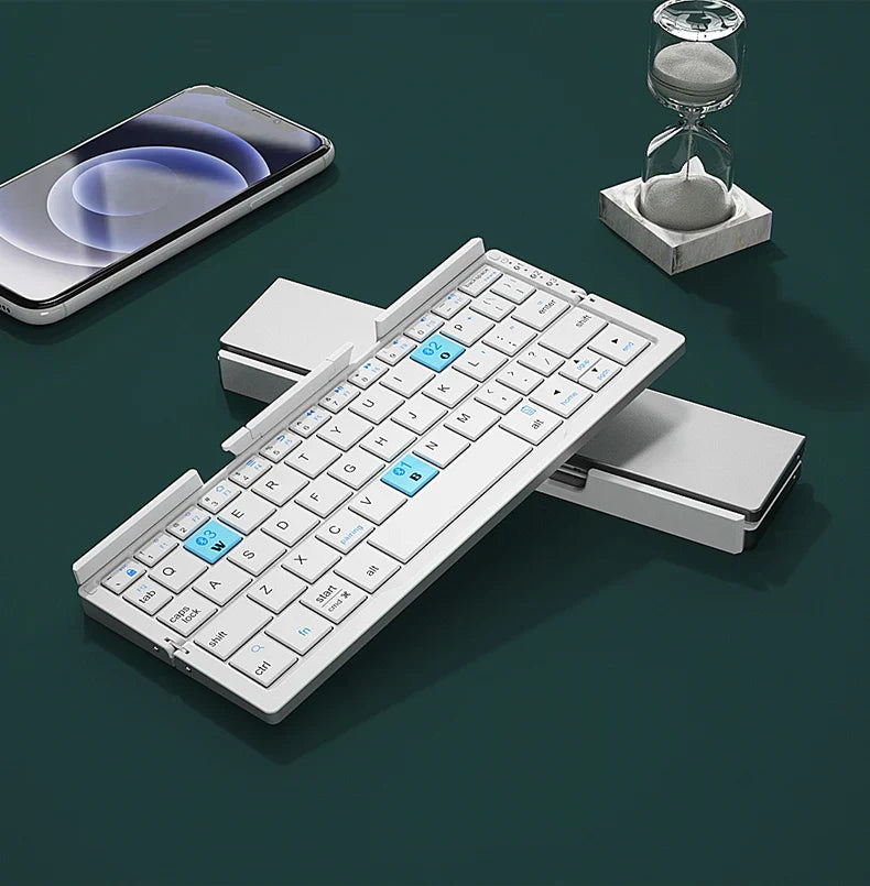 Brehn | Multi-Geräte-Verbindung Mini Faltbare Bluetooth-Tastatur