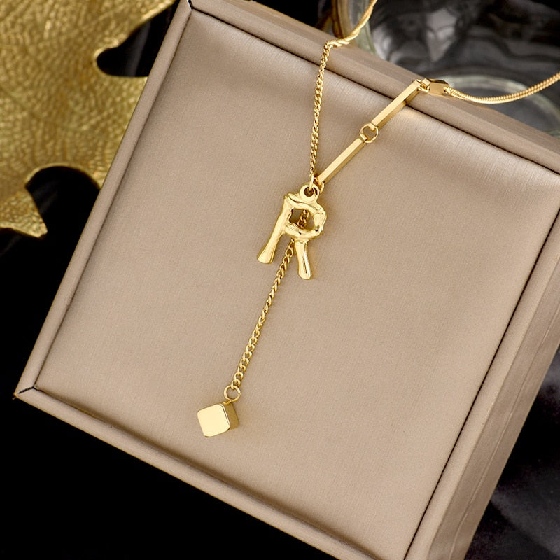 Brehn | Charmante Initialen Buchstaben Halskette