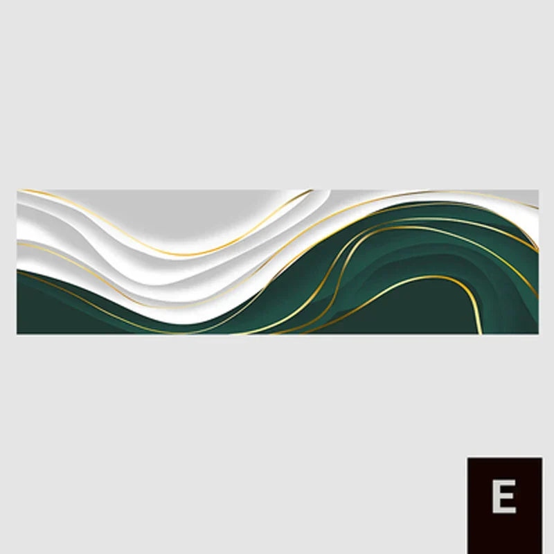 Modern Abstrakt Grün Grau Gold Fließendes Band Wandkunst Feine Kunst Leinwanddrucke Hochformat Bilder Für Wohnzimmer Foyer Treppenhaus Wanddekoration | Brehn