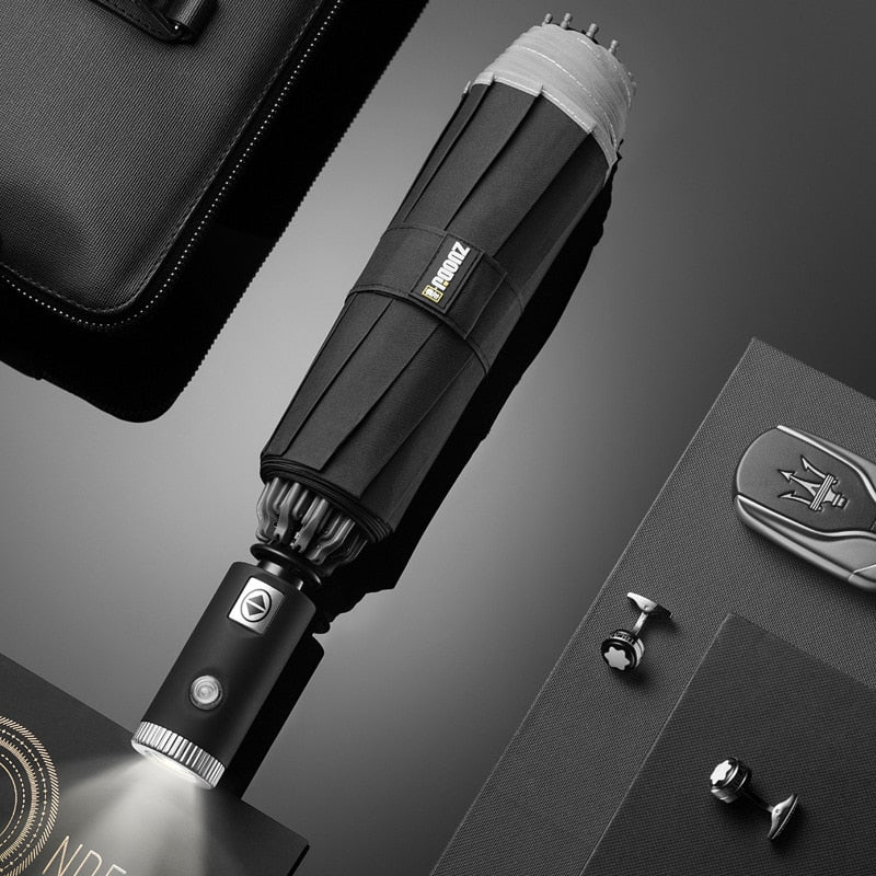 VIvolux | Regenschirm Elegant Automatisch LED