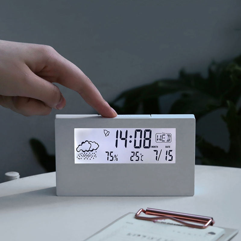 Transparente Kristallvision Multifunktionale Desktop-Uhr | Brehn