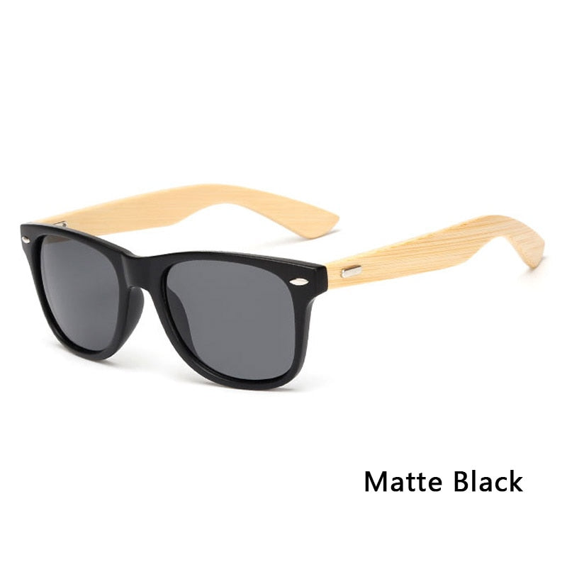 Brehn | Bamboo Retro Holz Sonnenbrille