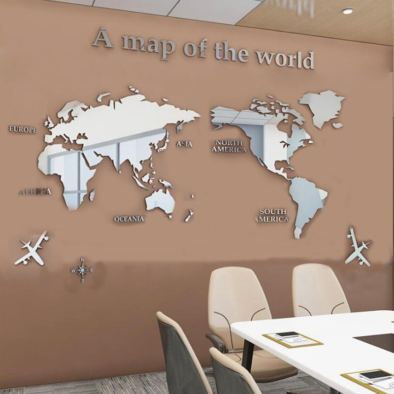 Globe Vision Weltkarte Aufkleber | Brehn