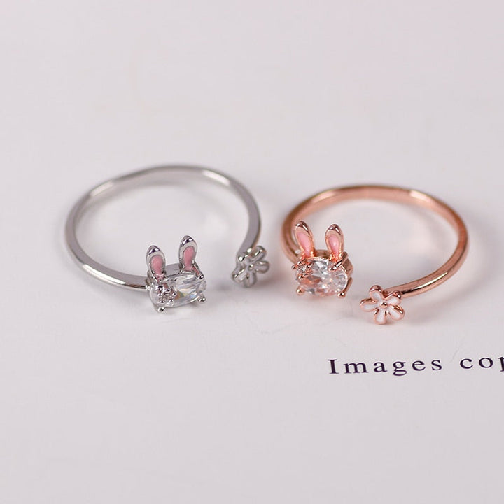 Brehn | Magischer Strahlender Hasen Charm Ring