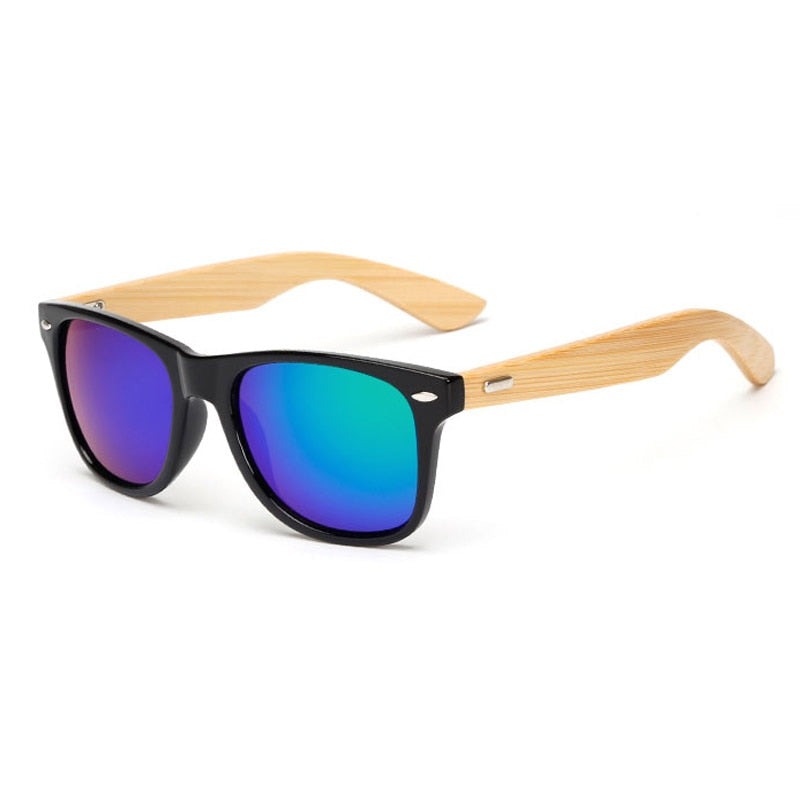 Brehn | Bamboo Retro Holz Sonnenbrille