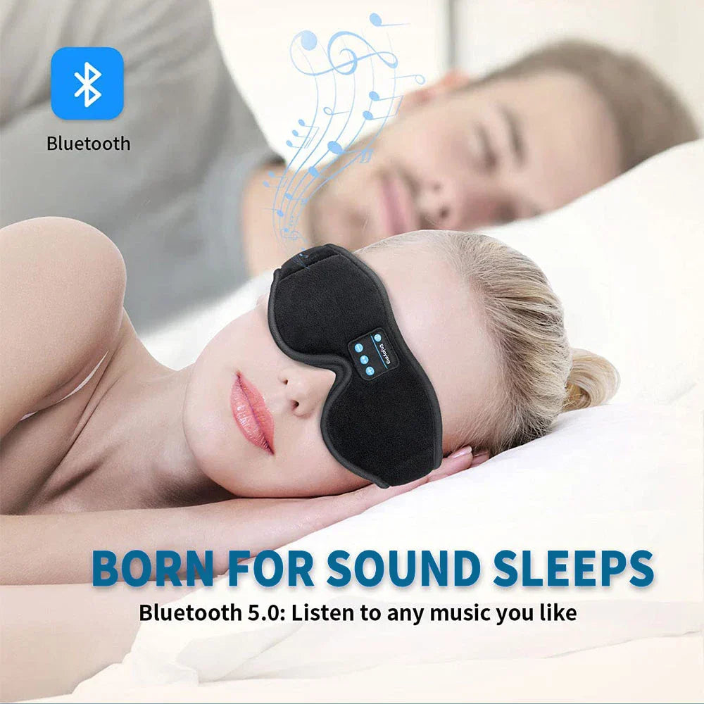 Brehn | LuxeSlumber Bluetooth-Schlafmaske | Genießen Sie HD-Sound für ungestörten Schlaf