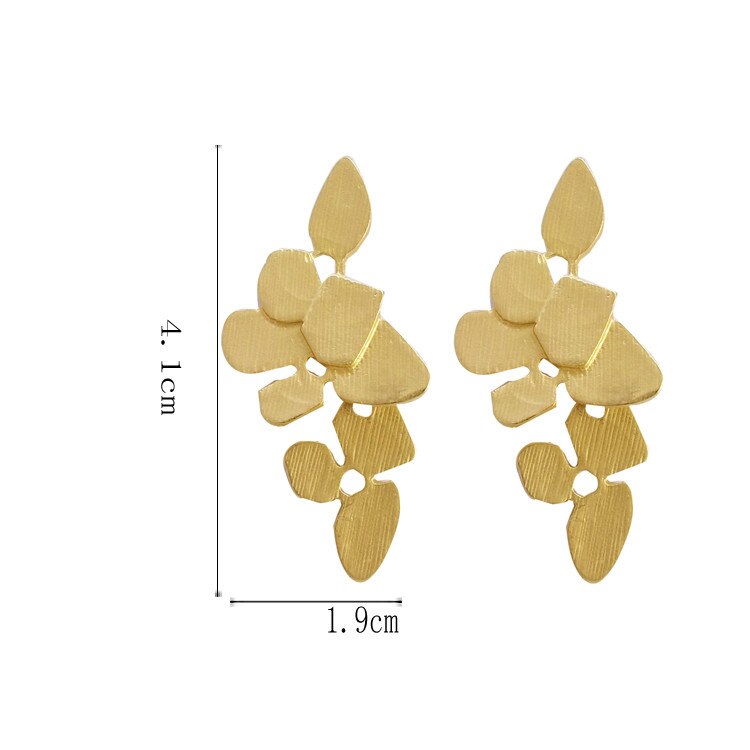 Brehn | Elegant zeitlose Blatt Retro Ohrringe