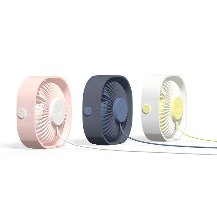 360-Grad-Drehung Wind 3 Geschwindigkeiten Mini USB Tischventilator (Pink) | Brehn