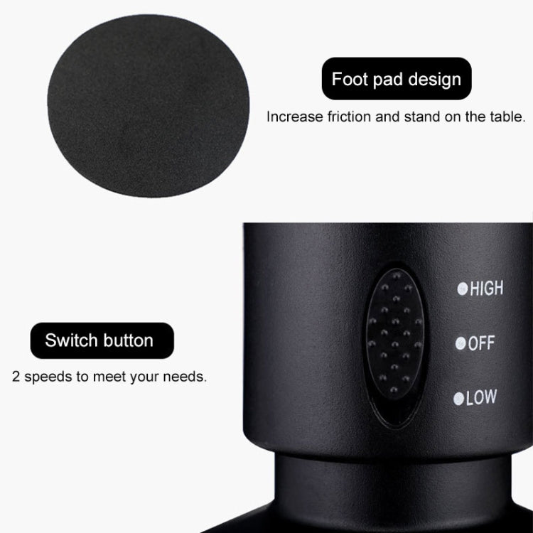 Tower Typ USB Elektrischer Ventilator Blattloser Klimaanlagenventilator (Schwarz) | Brehn