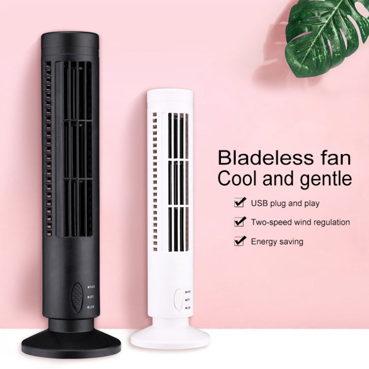 Tower Typ USB Elektrischer Ventilator Blattloser Klimaanlagenventilator (Schwarz) | Brehn
