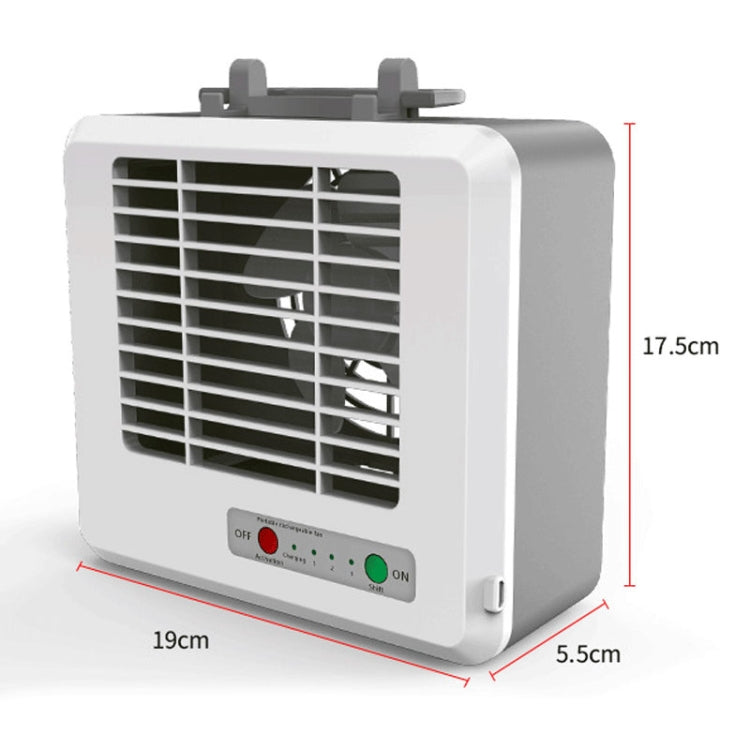 Portabler Mini Silent Haushalts-Energieeinsparung Desktop-Luftairconditioner Ventilator Elektrischer Luftkühler (Weiß) | Brehn