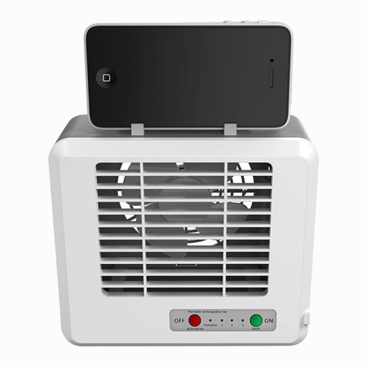 Portabler Mini Silent Haushalts-Energieeinsparung Desktop-Luftairconditioner Ventilator Elektrischer Luftkühler (Weiß) | Brehn