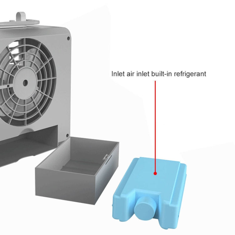 Portabler Mini Silent Haushalts-Energieeinsparung Desktop-Luftairconditioner Ventilator Elektrischer Luftkühler (Weiß) | Brehn