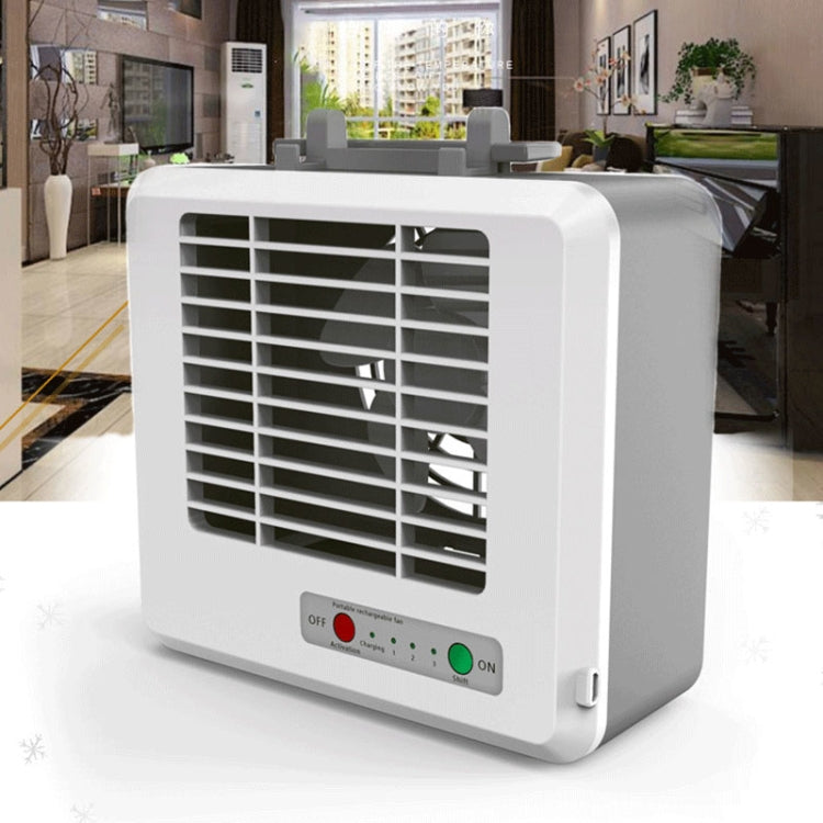 Portabler Mini Silent Haushalts-Energieeinsparung Desktop-Luftairconditioner Ventilator Elektrischer Luftkühler (Weiß) | Brehn