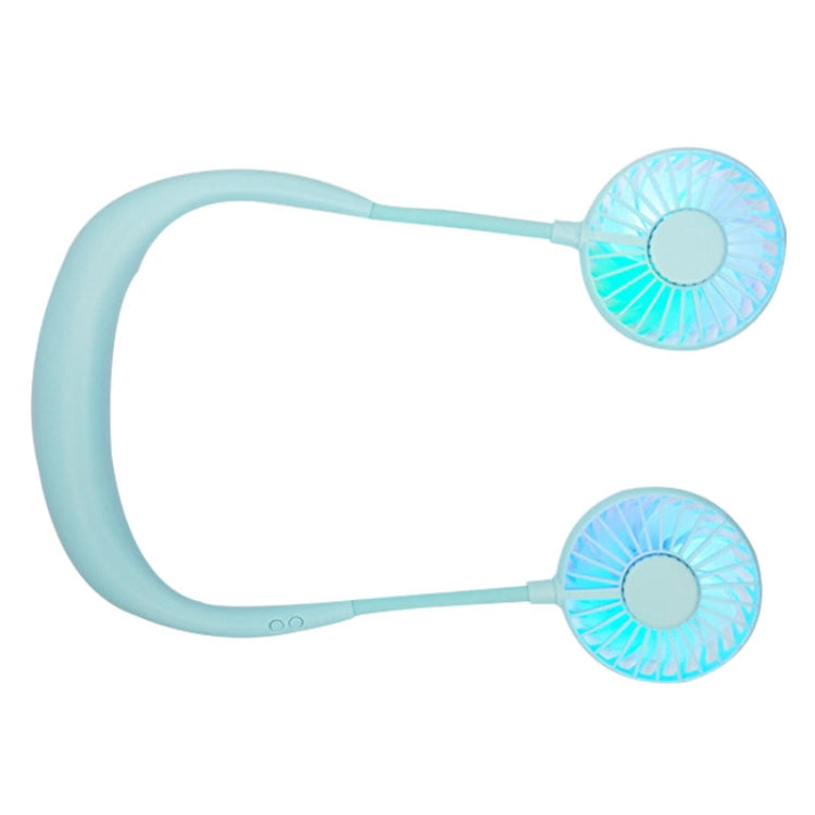 Kreativer Mini Hängender Nackenventilator Außen LED Ventilator (Blau) | Brehn