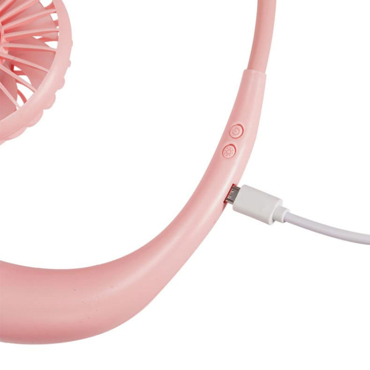 Kreativer Mini Hängender Nackenventilator Außen LED Ventilator (Blau) | Brehn