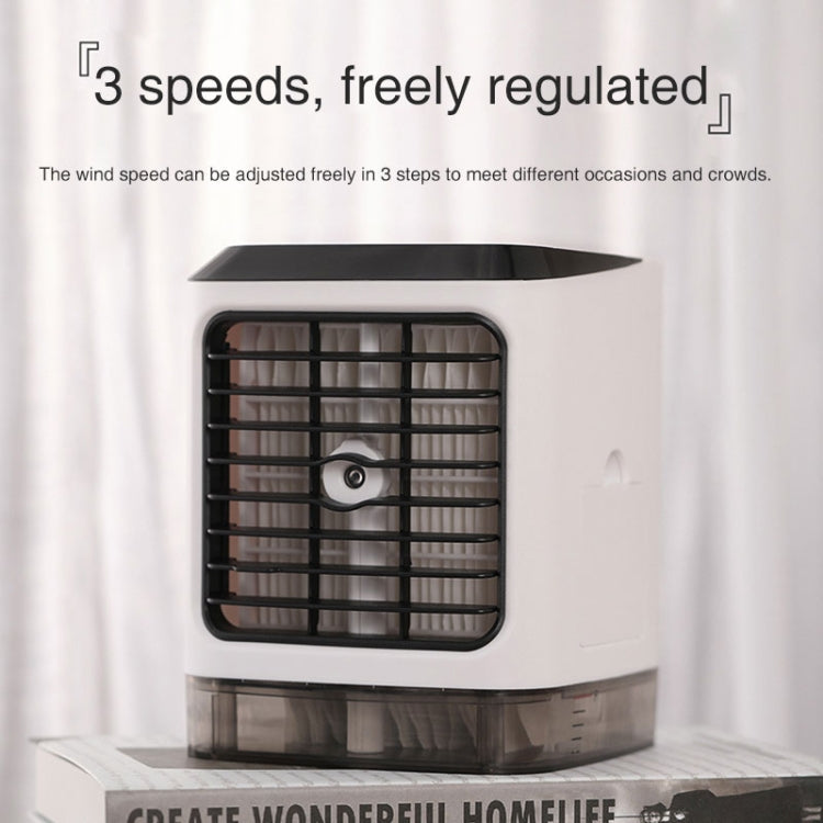 Mini-Desktop-Kühlventilator Luftbefeuchter Klimaanlagenventilator Befeuchtungs-Sprayventilator (Weiß) | Brehn